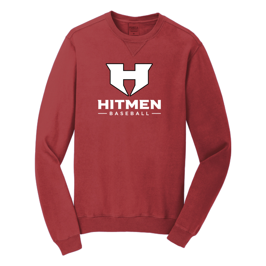 Port & Co® Beach Wash® Garment-Dyed Crewneck Sweatshirt - Red Rock