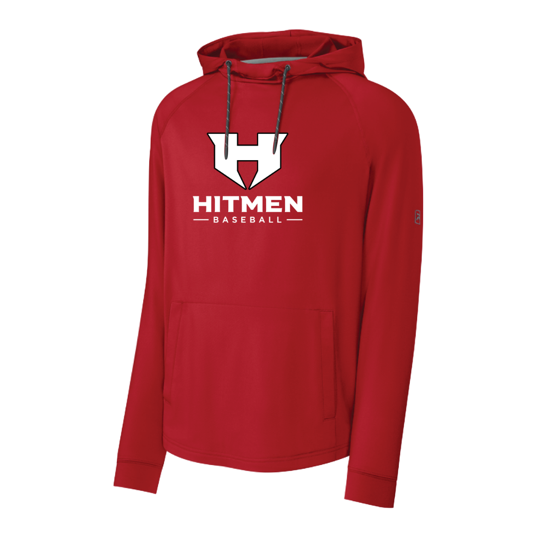 Richardson Charge Performance Fleece Long Sleeve Hoodie - Red