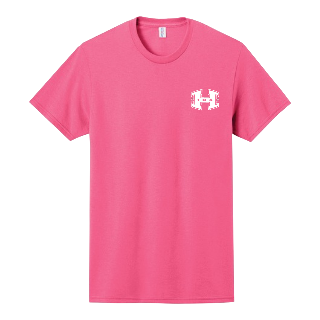 Hot Pink 50/50 Cotton Poly Shirt