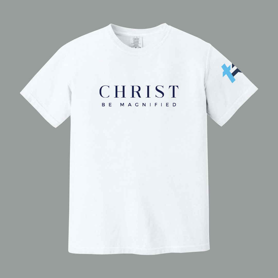 Christ be Magnified - CC Short Sleeve Tee - White