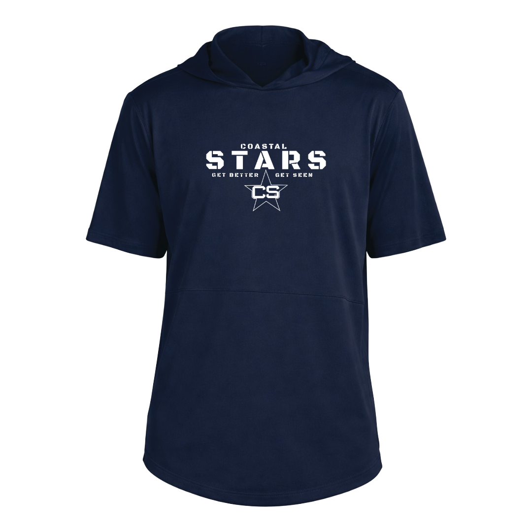 Sport-Tek® Club Short Sleeve Hoodie - Navy
