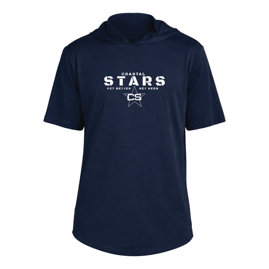 Sport-Tek® Club Short Sleeve Hoodie - Navy