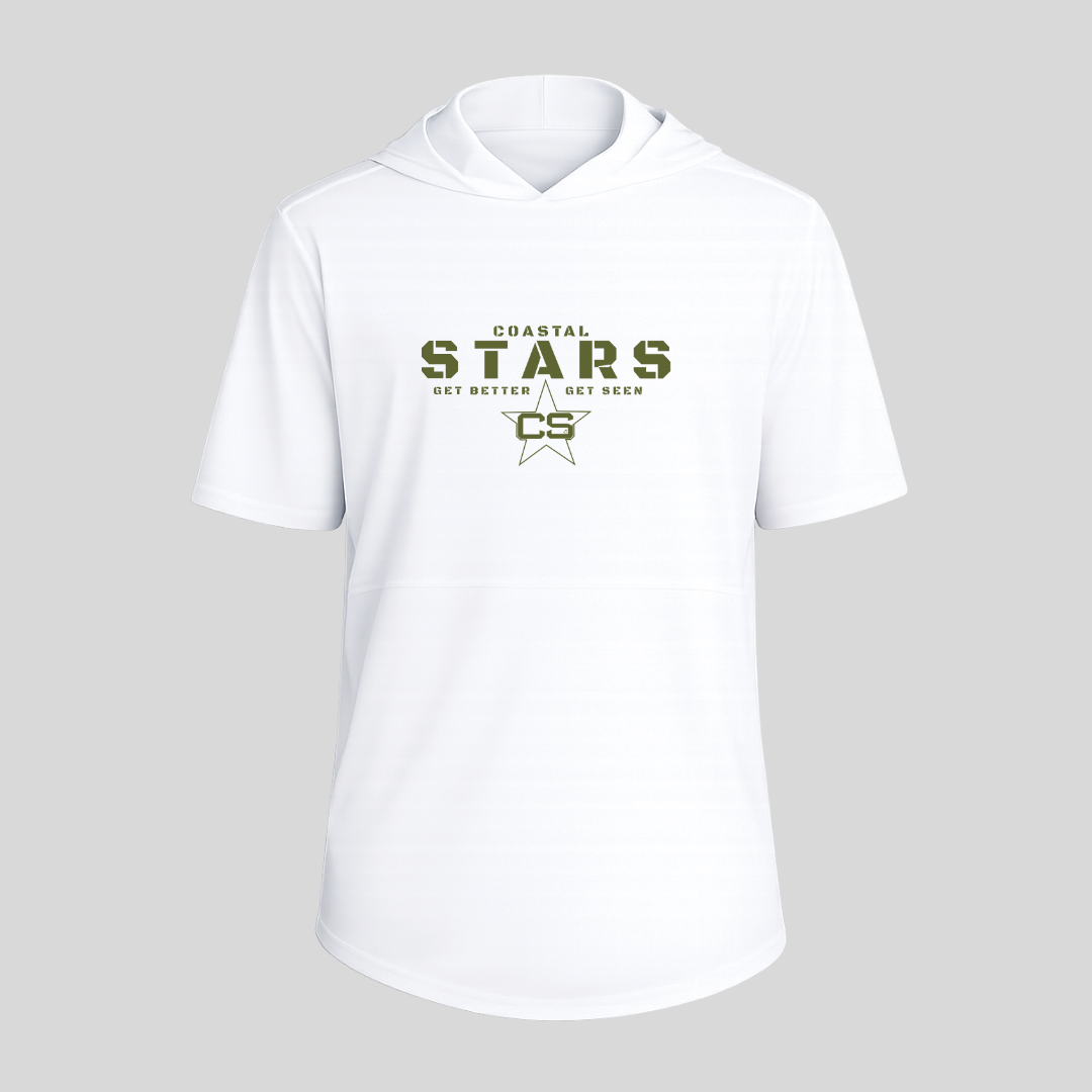 Sport-Tek® Club Short Sleeve Hoodie - White