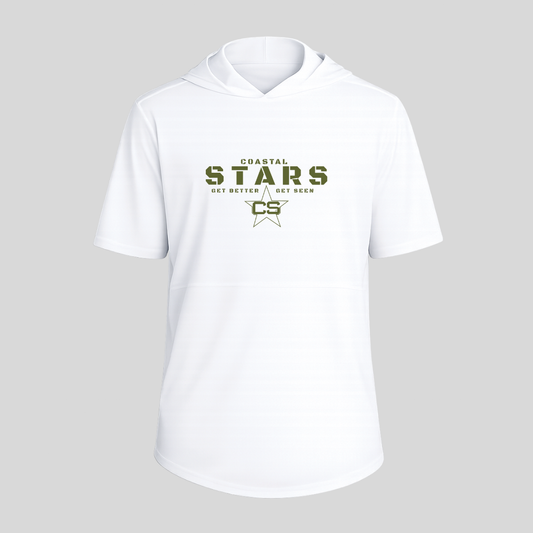 Sport-Tek® Club Short Sleeve Hoodie - White