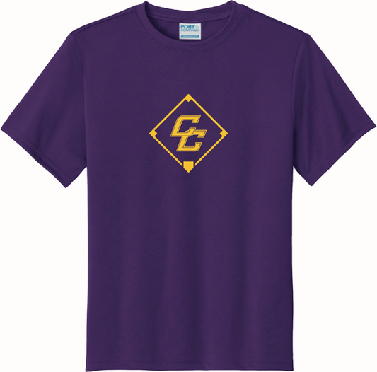 Youth - Port & Co™ Performance Tee - Purple