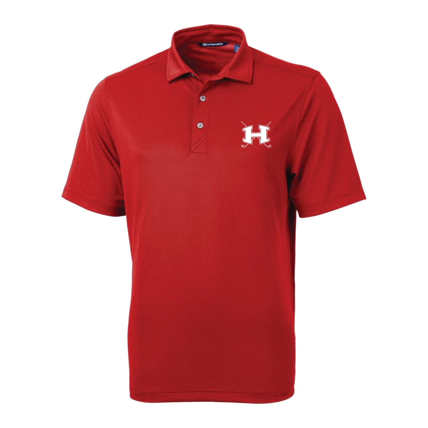 Mens Cutter & Buck Virtue Eco Pique Recycled Polo - Red
