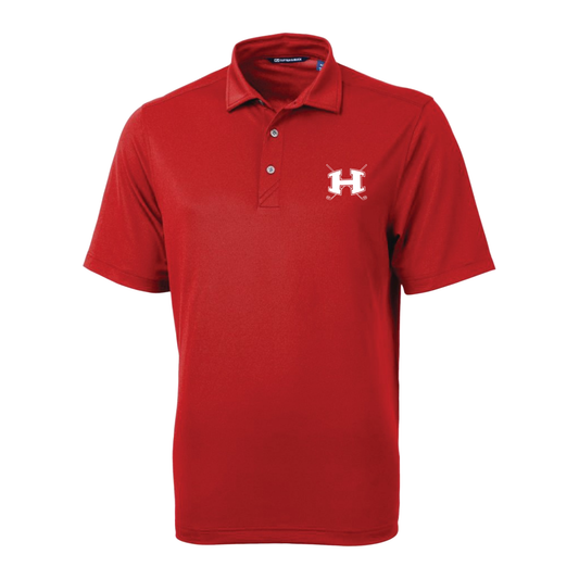 Mens Cutter & Buck Virtue Eco Pique Recycled Polo - Red