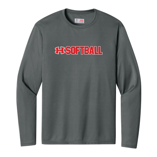 Grey - A4 Cooling Performance Long Sleeve Tee