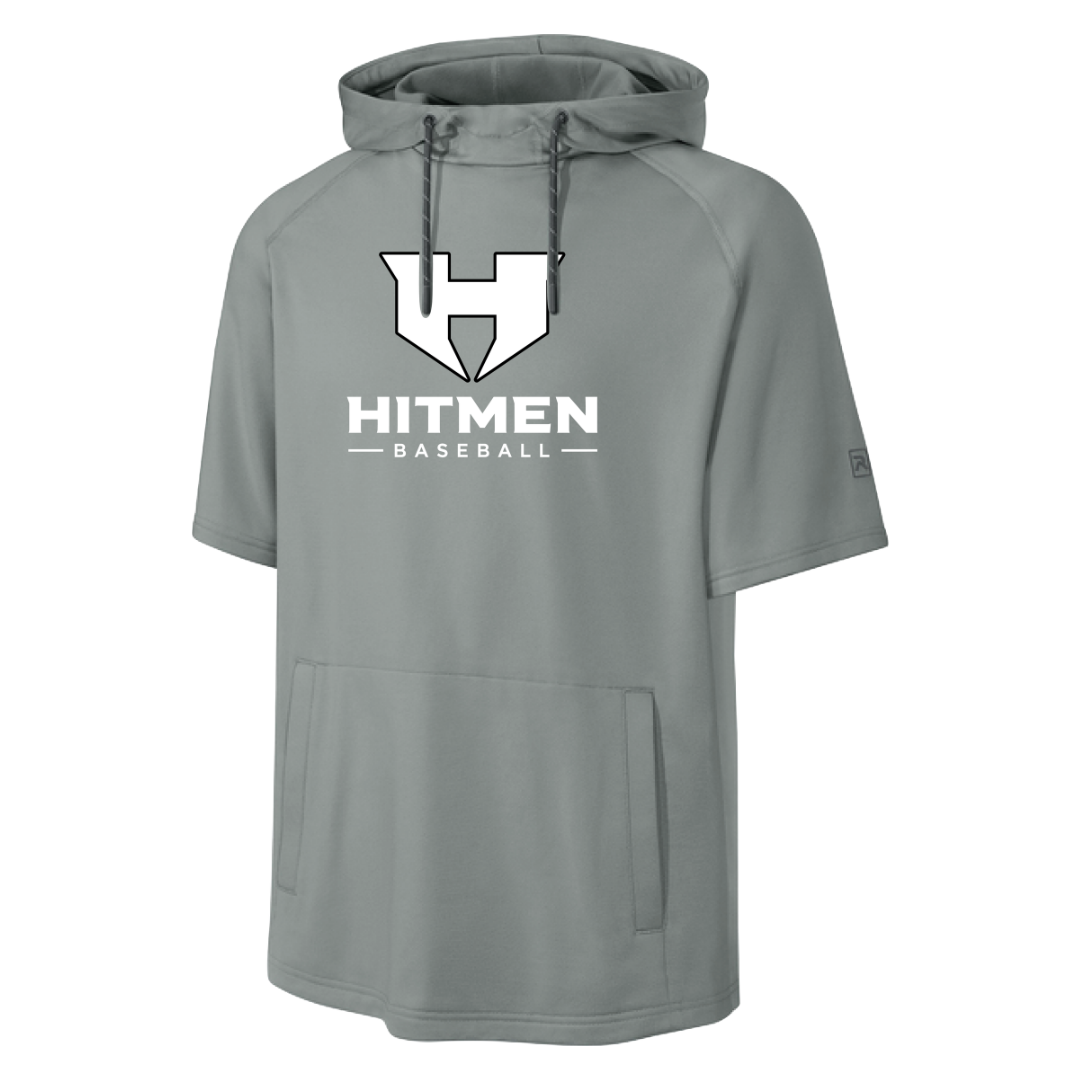 Richardson Charge Performance Fleece Short Sleeve Hoodie - Grey