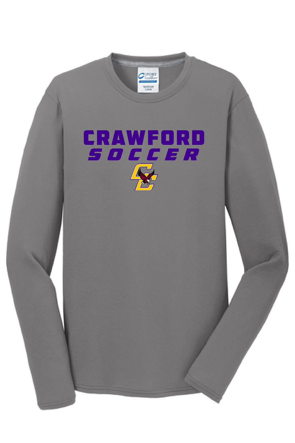 Soccer Port & Company® Long Sleeve Performance Blend Tee PC381LS