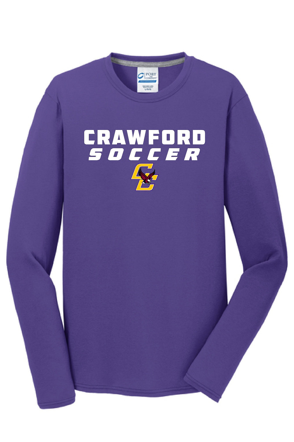 Soccer Port & Company® Long Sleeve Performance Blend Tee PC381LS