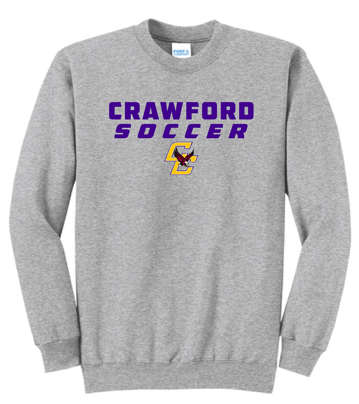 Soccer Port & Company® Core Fleece Crewneck Sweatshirt PC78